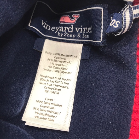 VINEYARD VINES Merino Wool Winter USA Hat - Picture 2 of 3